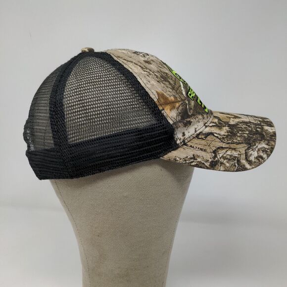 Realtree Edge Men's Snapback Mesh Back Camo Hat Brown OSFM Embroidered Logo - Picture 6 of 10